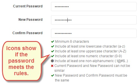 Connect Application Changing Your Connect Cloud Password