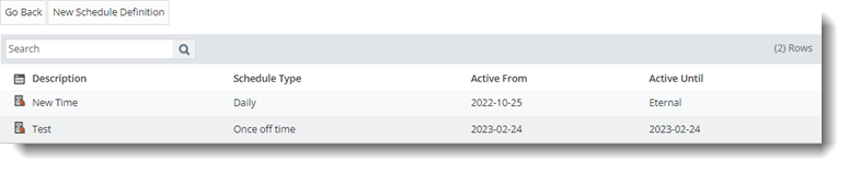 Data Retention - Mimecast Synchronization Engine - Task Schedules